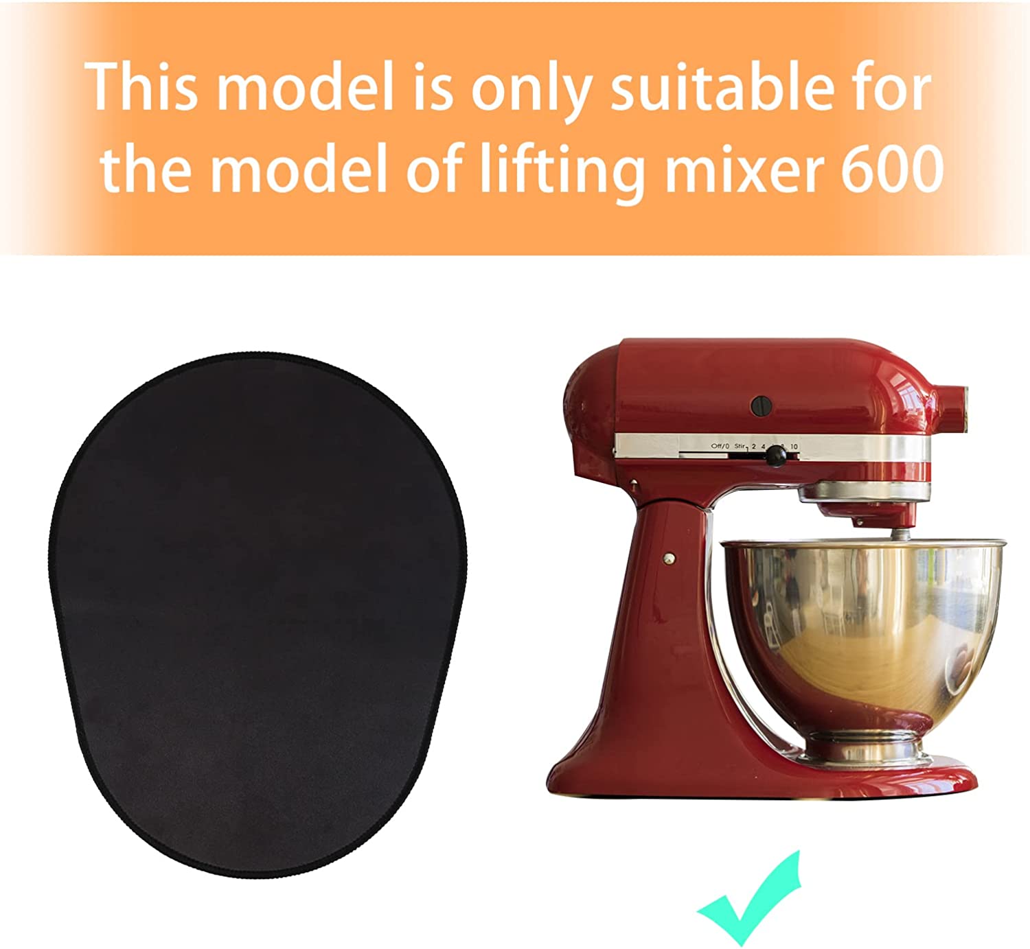 Mixer Slider Mat for KitchenAid Mixer,Mixer Mover Sliding Mat Pad